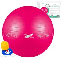 PIŁKA REHABILITACYJNA GIMNASTYCZNA DO ĆWICZEŃ TRENING FITNESS Z POMPKĄ 65cm