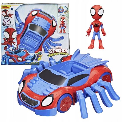 SPIDEY i SUPER KUMPLE DUŻY POJAZD AUTO WEB-CRAWLER + FIGURKA SPIDEY na Arena.pl