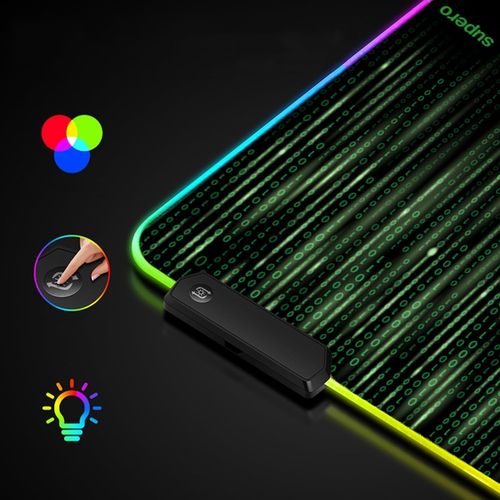 Podkładka pod myszkę gamingowa mysz xxl duża klawiaturę RBG świecąca 80x30 na Arena.pl