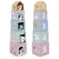 Wieża sorter Mamabrum Farma z 5 zwierzątkami, wys. 55,5 cm od 12 mies.