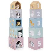 Wieża sorter Mamabrum Farma z 5 zwierzątkami, wys. 55,5 cm od 12 mies.