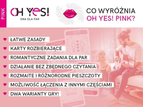 GRA DLA PAR - OH YES! PINK erotyczna wstępna WYZWANIA prezent WALENTYNKI na Arena.pl