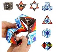 FIDGET CUBE ANTYSTRESOWA KOSTKA MAGNETYCZNA NIEBIESKA PUZZLE MAGIC CUBE