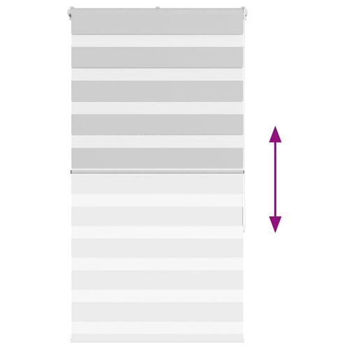 Roleta zebra, jasnoszara, szerokość tkaniny 75,9 cm, poliester na Arena.pl