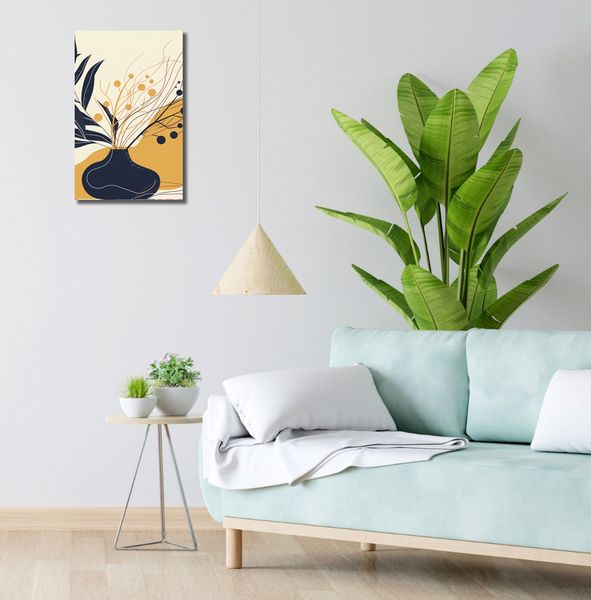Obraz 30x50cm Spokój Ciemnych Liści zdjęcie 2