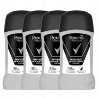 4x Antyperspirant męski Rexona Men Invisible Black+White 50 ml