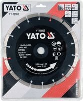 YATO TARCZA DIAMENTOWA 230MM SEGMENTOWA DO BETONU CEGŁY GRANITU YT-59965
