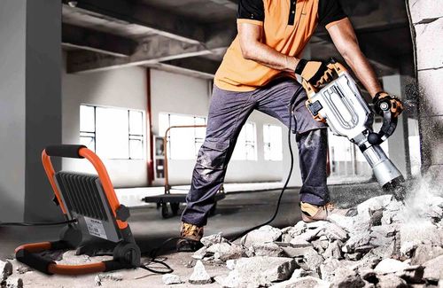 Halogen LED Roboczy Budowlany 100W Naświetlacz przenośny z rączką na Arena.pl