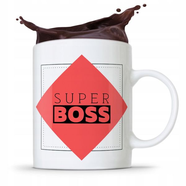 Kubek Prezent Dla Szefa Super Boss Z Nadrukiem Ze Zdjęciem zdjęcie 1