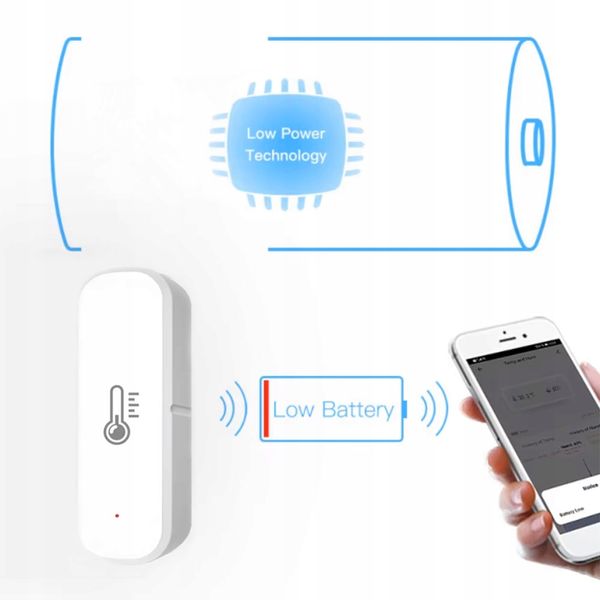 Czujnik Temperatury Wilgotności AAA ZigBee TUYA Smart Life ZigBee2MQTT zdjęcie 8