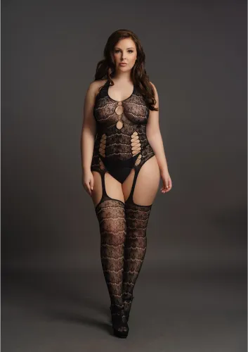 le desir - koronkowr bodystocking plus size na Arena.pl