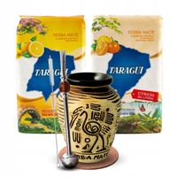 Zestaw Yerba Mate Taragui Naranja Citricos Litorial 2x500g + Akcesoria
