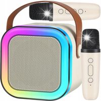GŁOŚNIK + 2X MIKROFON BEZPRZEWODOWY ZESTAW KARAOKE DLA DZIECI BLUETOOTH