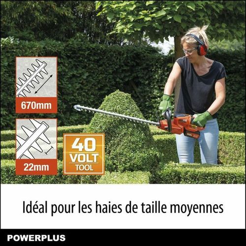 Nożyce do żywopłotu Powerplus 67 cm 40 V na Arena.pl