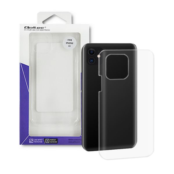 Qoltec Etui na iPhone 11 | PC HARD CLEAR zdjęcie 1