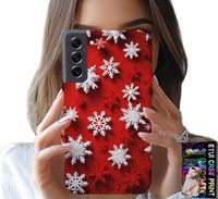 ETUI DO SAMSUNG GALAXY S22 PLUS - PŁATKI ŚNIEGU, ŚNIEG, GWIAZDKI, ŚWIĘTA