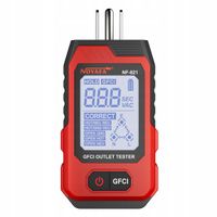 Tester gniazdek elektrycznych Wyświetlacz LCD Test GFCI Noyafa NF-821
