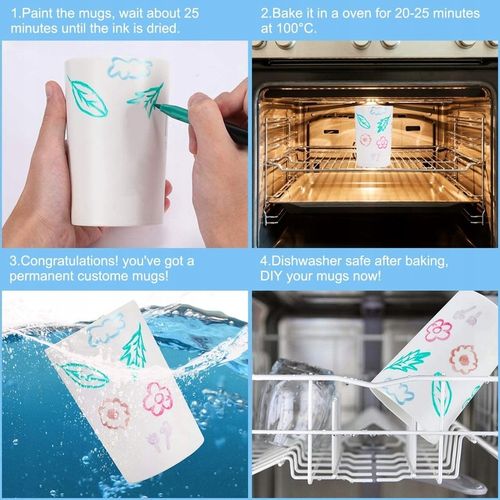 Pisaki do malowania ceramiki 12 kolorów RATEL na Arena.pl