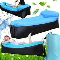 2X LAZY BAG SOFA DMUCHANA LEŻAK MATERAC NA POWIETRZE XXL AIR SOFA 230X70 cm