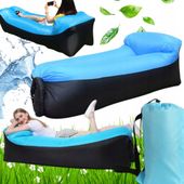 2X LAZY BAG SOFA DMUCHANA LEŻAK MATERAC NA POWIETRZE XXL AIR SOFA 230X70 cm