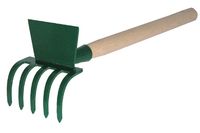 grabki uniwersalne 10cm 5 zębne z motyczką metalowe z trzonkiem