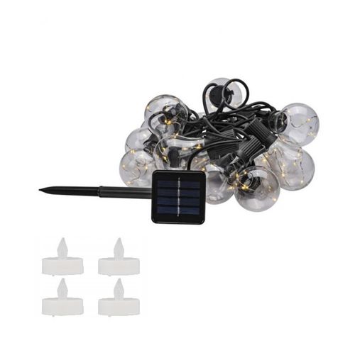 GIRLANDA 15 LAMP SOLARNA BULB LED 4,8M CZUJKA TEALIGHT4 na Arena.pl