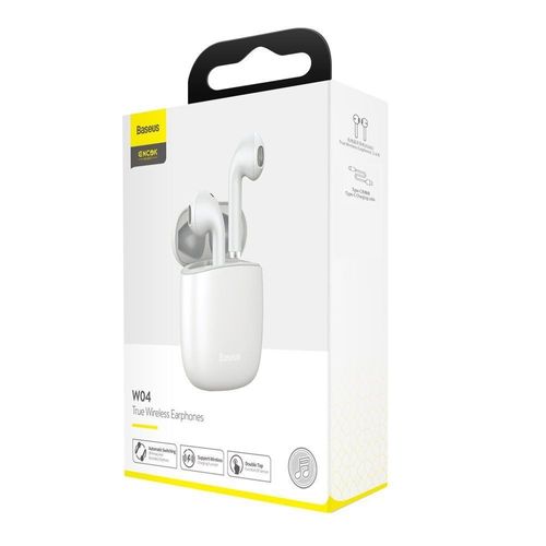 BASEUS W04 TWS WIRELESS EARPHONE WHITE na Arena.pl