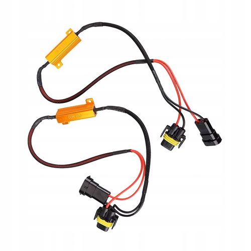 2x REZYSTOR LED H11 H8 H9 50W 6Ohm WTYCZKA GNIAZDO CANBUS DEKODER FILTR LED na Arena.pl