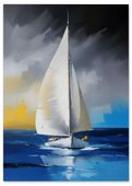 Plakat żaglówka łódka jacht 61x91 cm