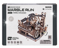 Robotime Drewniane Puzzle 3D - Port Kosmiczny 3D