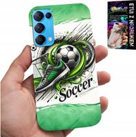 ETUI DO OPPO RENO5 4G 5G - PIŁKA NOŻNA, FOOTBALL PIŁKA CASE + SZKŁO