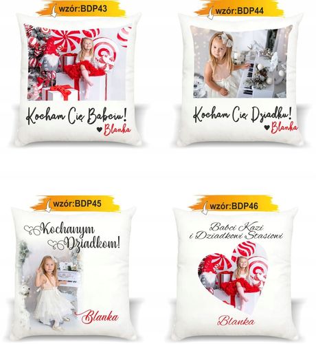 foto PODUSZKA PREZENT NA DZIEŃ BABCI DZIADKA imię na Arena.pl