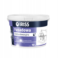 IRISS FARBA FASADOWA ELEWACYJNA ZEWNĘTRZNA BIAŁA 10L