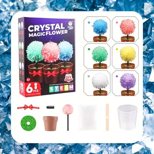 HODOWLA KRYSZTAŁÓW KRYSZTAŁY Eksperyment Edukacyjny 6 Drzewek Zestaw XXL na Arena.pl