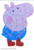 Drewniane puzzle Świnka  /ok.24 cm (P642B6)