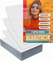 Ulotki A4 reklamowe firmowe 5000szt wiele wzorów do wyboru REKRUTACJA