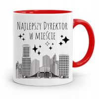 Dla Dyrektora Kubek Czerwony Najlepszy Dyrektor Z Nadrukiem Ze Zdjęciem