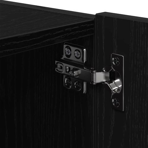 Szafka pod telewizor Ze LED Lights Czarny dąb 80 x 35 x 31 cm na Arena.pl