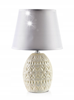 Lampka stołowa biurko lampa nocna do sypiali ceramiczna dekoracyjna abażur