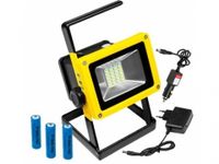 halogen przenośny 30w roboczy lampa 2 led akumulator