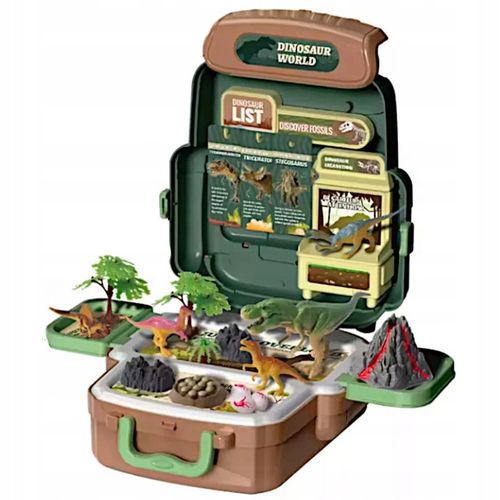 DINOZAURY W PLECAKU T-REX FIGURKI DINO ZESTAW ODKRYWCY ZABAWKA PREZENT na Arena.pl