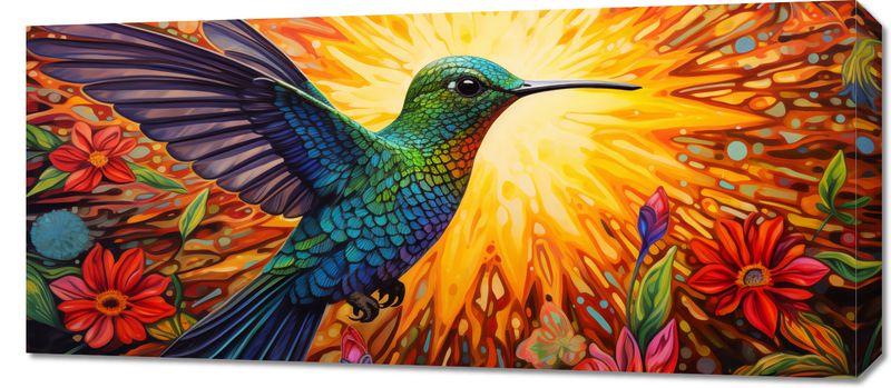 Obraz 90x40cm Koliber Barw zdjęcie 1