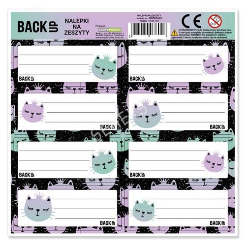 BACKUP 5 A 06 p25 - Kolorowe naklejki do personalizacji zeszytów i notatek na Arena.pl