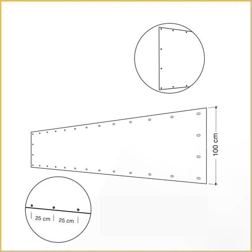 OSŁONA BALKONOWA NA WYMIAR WYS. 1M OSŁONA MATA NA BALKON + UV 98% + na Arena.pl