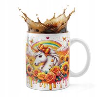 KUBEK CERAMICZNY 330ML DRUK - JEDNOROŻEC UNICORN KOŃ