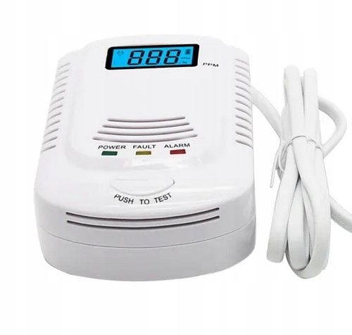 CZUJNIK TLENKU WĘGLA CZADU GAZU DETEKTOR CO 230V na Arena.pl