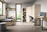 Meble Do Pokoju Młodzieżowego Zestaw II Piaskowy Beż ALI MB - 2 Kolory