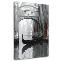 Obraz do salonu sypialni jadalni biura hotelu, Kanał wenecki i