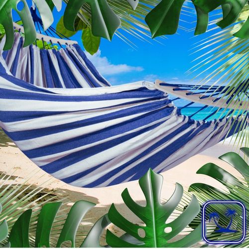 HAMAK OGRODOWY DWUOSOBOWY XXL 2 Osobowy Turystyczny Z DRĄŻKIEM DUŻY 250x150 na Arena.pl