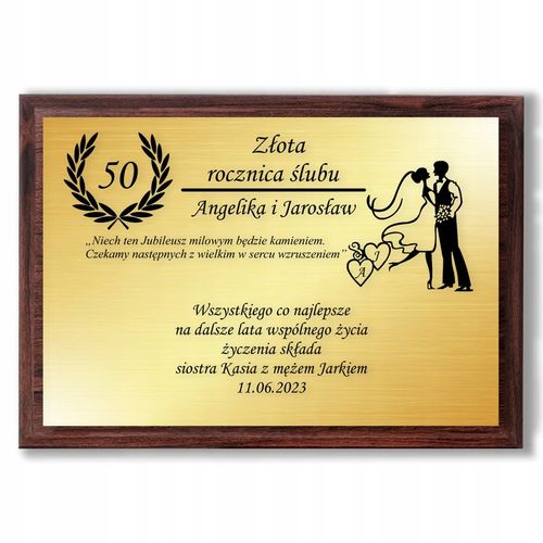 Magiczny Spersonalizowany Upominek Prezent Gift na Rocznicę Ślubu 1-50 lat na Arena.pl